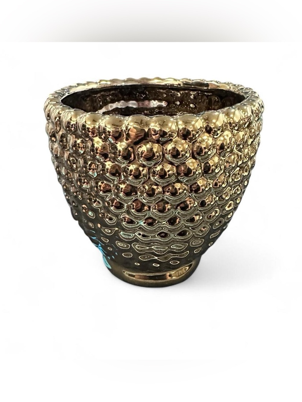 Gold Ceramic Buddha Head Accent Planter - Picture 3 of 6